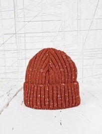 Slub Watchman Beanie Hat In Rust