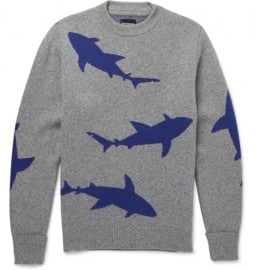 Christopher Raeburn Shark-intarsia Wool Sweater
