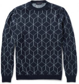 Christopher Kane Geometric-intarsia Knitted Sweater