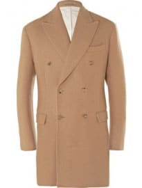 Bottega Veneta Camel And Wool-blend Coat