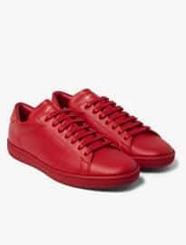 Saint Laurent Sl01 Court Classic Leather Sneakers