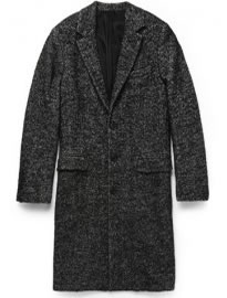 Ami Herringbone Wool-blend Overcoat