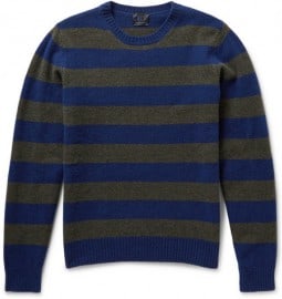 Mp Massimo Piombo Striped Wool Sweater