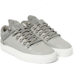 Filling Pieces Leguano Snake-effect Leather And Nubuck Sneakers