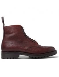 Cheaney Pebble-grain Leather Boots