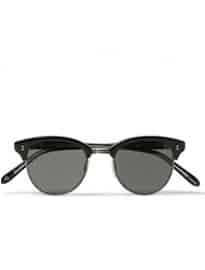 Garrett Leight California Optical Washington Acetate And Stainless Steel Round-frame Sunglasses