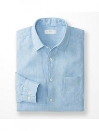 Uniqlo Men Premium Linen Long Sleeve Shirt