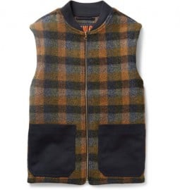 The Workers Club Checked Wool Gilet