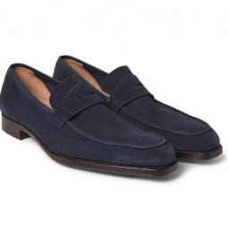 George Cleverley George Suede Penny Loafers