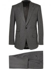 Kingsman Grey Slim-fit Wool-flannel Suit
