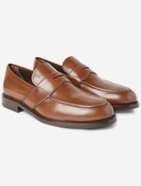 Tods Polished-leather Penny Loafers