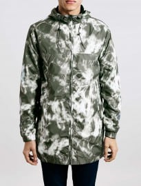 Topman Marble Camouflage Pack-away Lightweight Parka