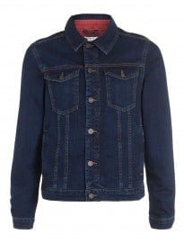Topman Dark Indigo Western Denim Jacket
