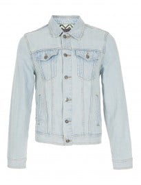 Topman Bleach Denim Western Jacket