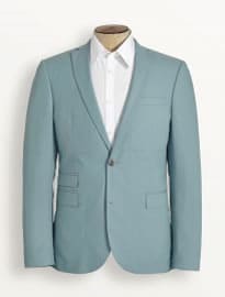 Next Mint Cotton Slim Fit Suit: Jacket
