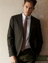 Next Green Skinny Fit Suit: Jacket