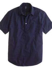 Lightweight Short-sleeve Popover In Garment Dye