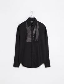 Zara Sequinned Poplin Shirt