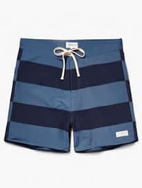 Saturdays Nyc Grant Mid-length Striped Swim Shorts