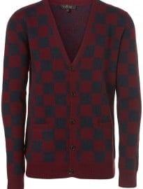 Topman Villain Check Cardigan