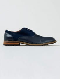 Topman Peter Werth Navy Oxford Shoes 