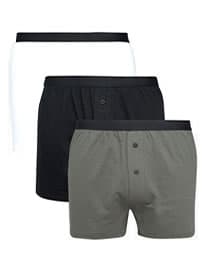 Asos Jersey Boxers In Monochrome 3 Pack Save