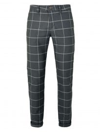 Topman Grey Oversized Check Stretch Skinny Chinos