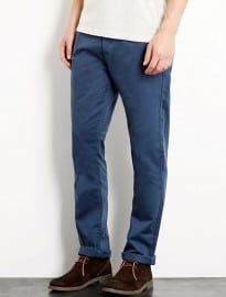 Topman Dark Blue Vintage Slim Chinos