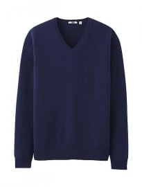 Uniqlo Men Cashmere V Neck Sweater A