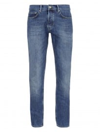 Topman Mid Wash Stretch Slim Jeans
