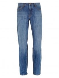 Topman Mid Wash Straight Jeans
