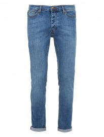 Topman Light Wash Stretch Skinny Jeans