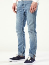 Topman Vintage Mid Wash Skinny Jeans