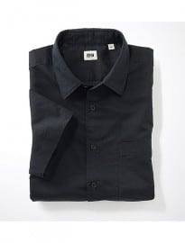 Uniqlo Men Linen Cotton Short Sleeve Shirt A