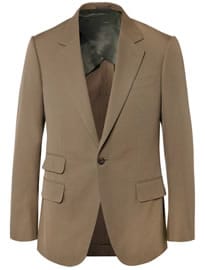 Kingsman Khaki Eggsy Slim-fit Cotton Suit Jacket
