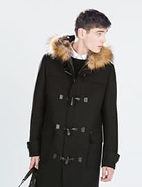Zara Hooded Coat With Toggles