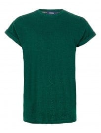 Topman Green Textured High Roll T-shirt