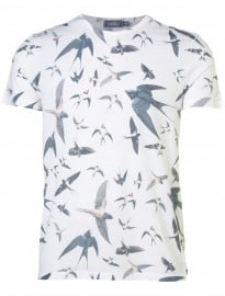 Topman White Swallows Sublimation T-shirt
