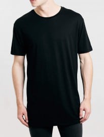 Topman Black Longer Length T-shirt