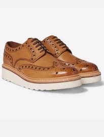 Grenson Archie Wedge-sole Leather Brogues