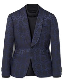 He By Mango Jacquard Tuxedo Blazer