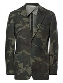 Freemans Sporting Club Havana Camouflage Wool-blend Blazer