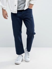 Weekday Drift Loose Cropped Jean Tonal Blue Wash