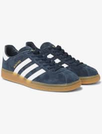 Adidas Adidas Originals Munchen Faux Leather-trimmed Suede Sneakers