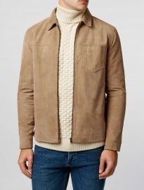 Topman Ltd Roadtrip Suede Harrington Jacket