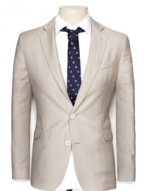 He By Mango Linen-blend Tailored Blazer