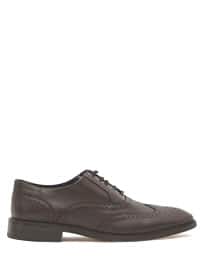 Reiss Rossell Wingtip Perforated Brogues Mid Brown