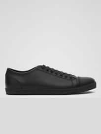 Reiss Chainey Leather Lace Pumps Black