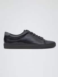 Reiss 1971 Don Patent Leather Trainers Slate