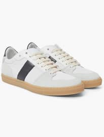 Ami Panelled Leather Suede And Mesh Sneakers
